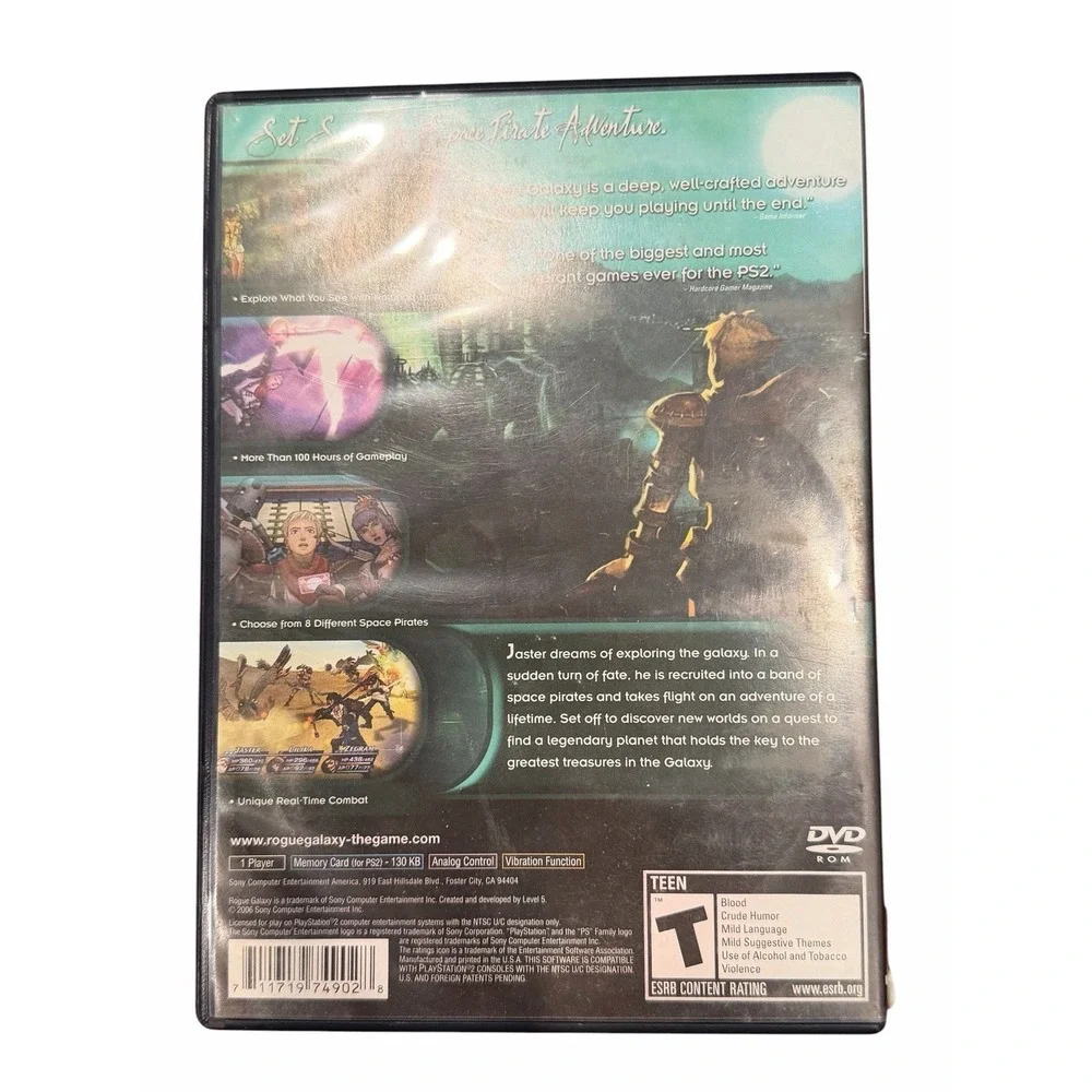 Rogue Galaxy‎ (Sony PlayStation 2, 2007) PS2 Tested